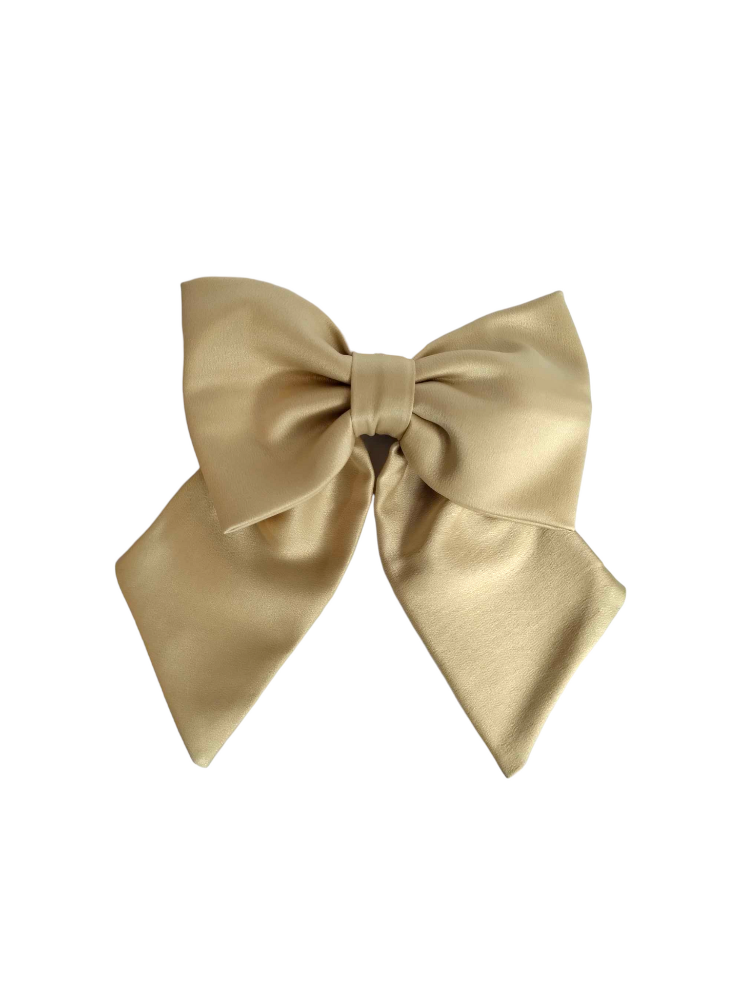 Gold Silk Hair Bow